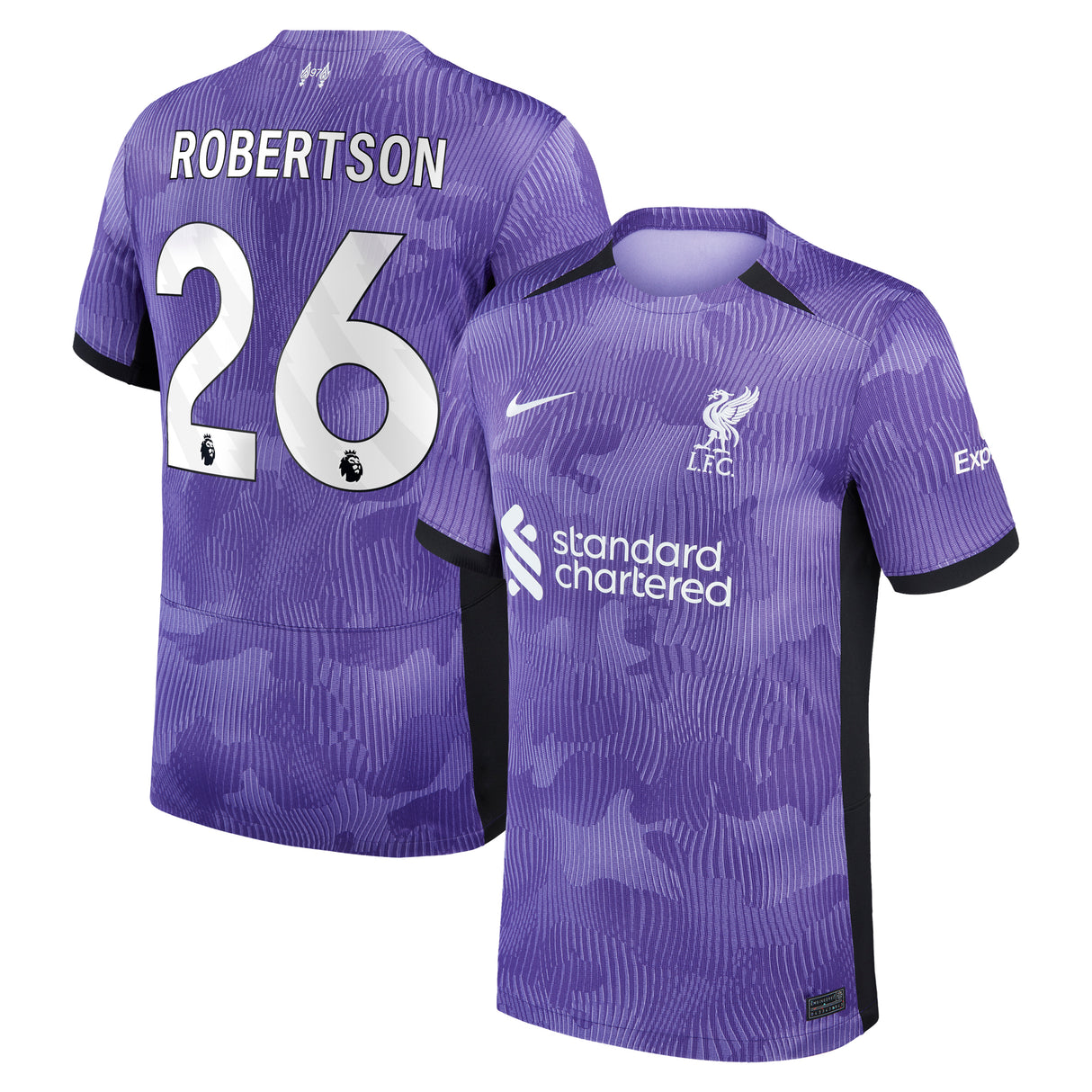 Liverpool Nike Third Stadium Shirt 2023-24 with Robertson 26 printing - Kit Captain