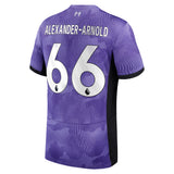 Liverpool Nike Third Stadium Shirt 2023-24 - Kids with Alexander-Arnold 66 printing - Kit Captain