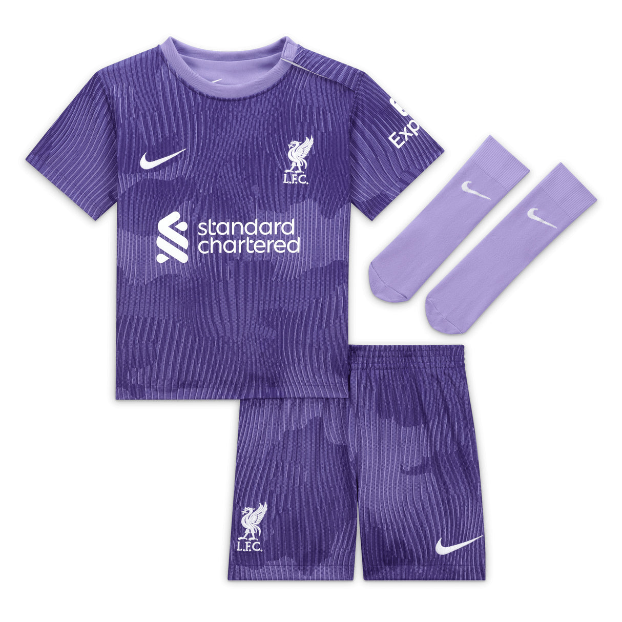 Liverpool Nike Third Stadium Mini Kit 2023-24 - Infant with M.Salah 11 printing - Kit Captain