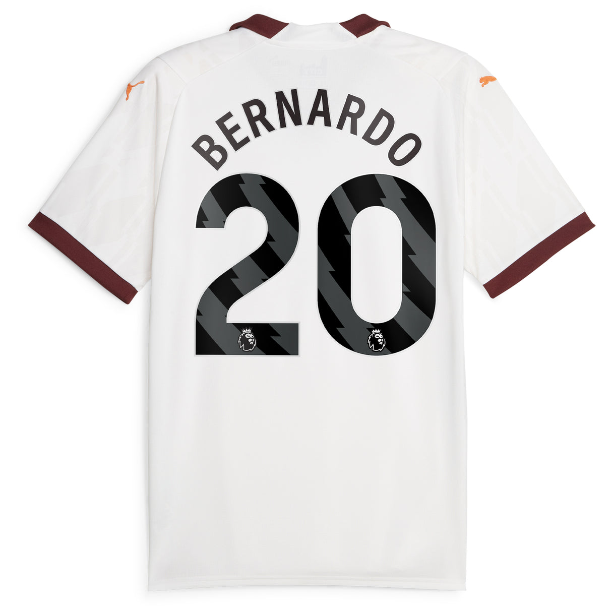 Manchester City Puma Away Shirt 2023-24 with Bernardo 20 printing - Kit Captain