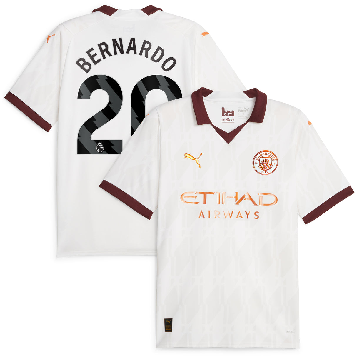 Maillot Manchester City Extérieur 23/24 - Enfant avec flocage De Bruyne 17