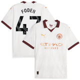 Manchester City Puma Away Shirt 2023-24 with Foden 47 printing - Kit Captain