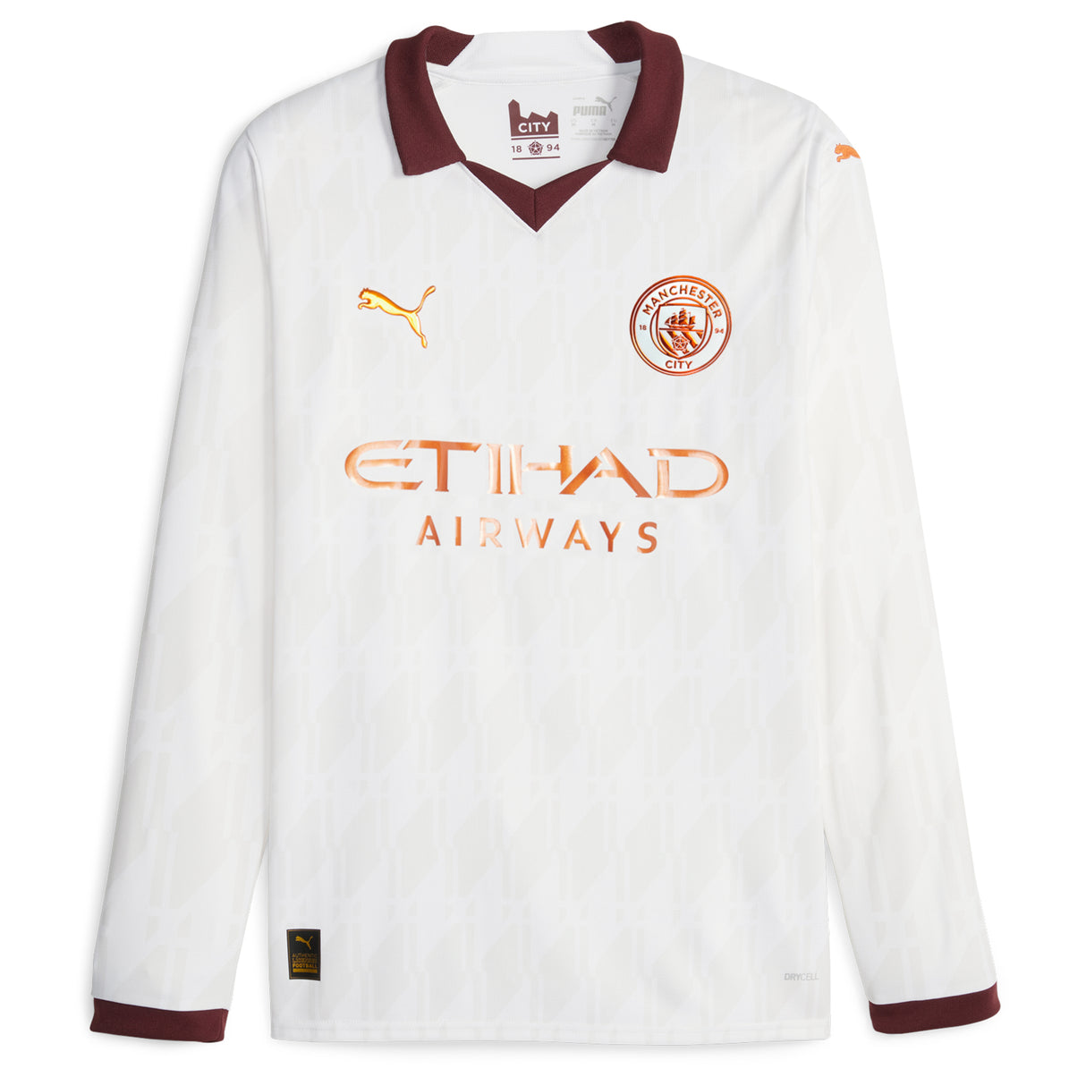 Manchester City Puma Away Shirt 2023-24 - Long Sleeve - Kids with Rúben 3 printing - Kit Captain