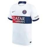 Paris Saint-Germain Nike Away Stadium Shirt 2023-24 with Zaïre-Emery 33 printing - Kit Captain