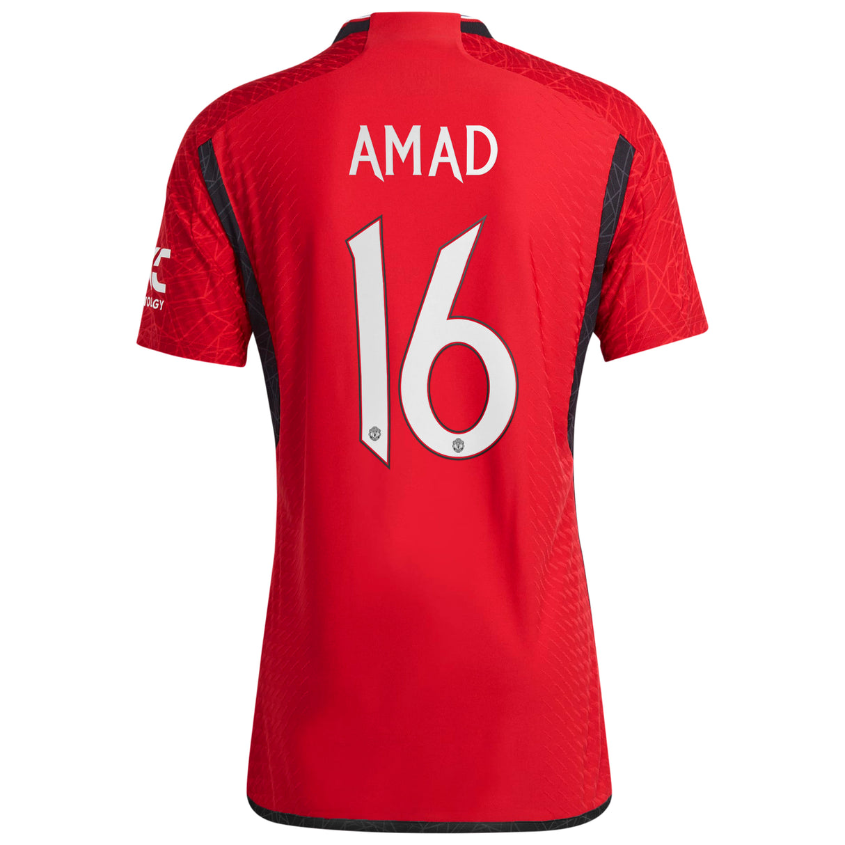 Manchester United Cup Home Authentic Shirt 2023-24 with Amad 16 printing - Kit Captain