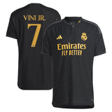 Real Madrid adidas Third Authentic Shirt 2023-24 with Vini Jr. 7 printing - Kit Captain