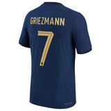 France Home Match Shirt 2022 - Antoine Griezmann 7 - Kit Captain