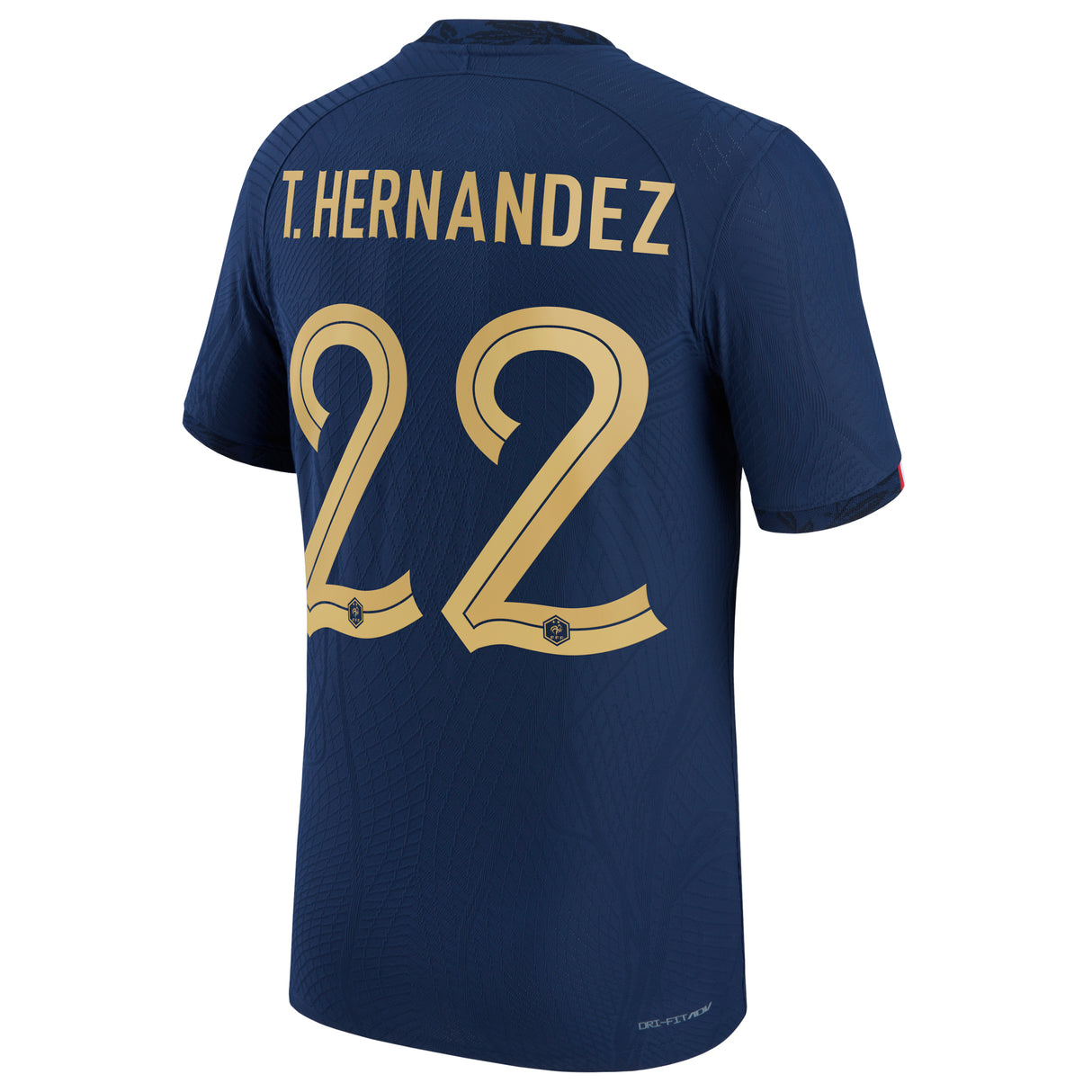 France Home Match Shirt 2022 - Theo Hernández 22 - Kit Captain