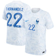 France Away Stadium Shirt 2022 - Kids - Theo Hernández 22 - Kit Captain