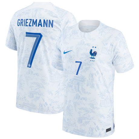 France Away Stadium Shirt 2022 - Antoine Griezmann 7 - Kit Captain