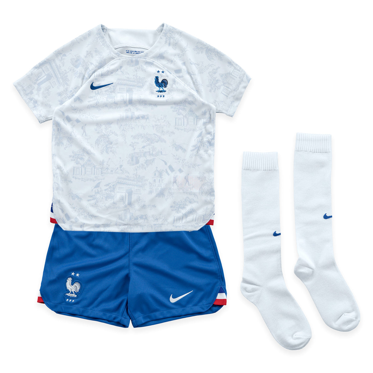 France Away Stadium Kit 2022 - Little Kids - Antoine Griezmann 7 - Kit Captain