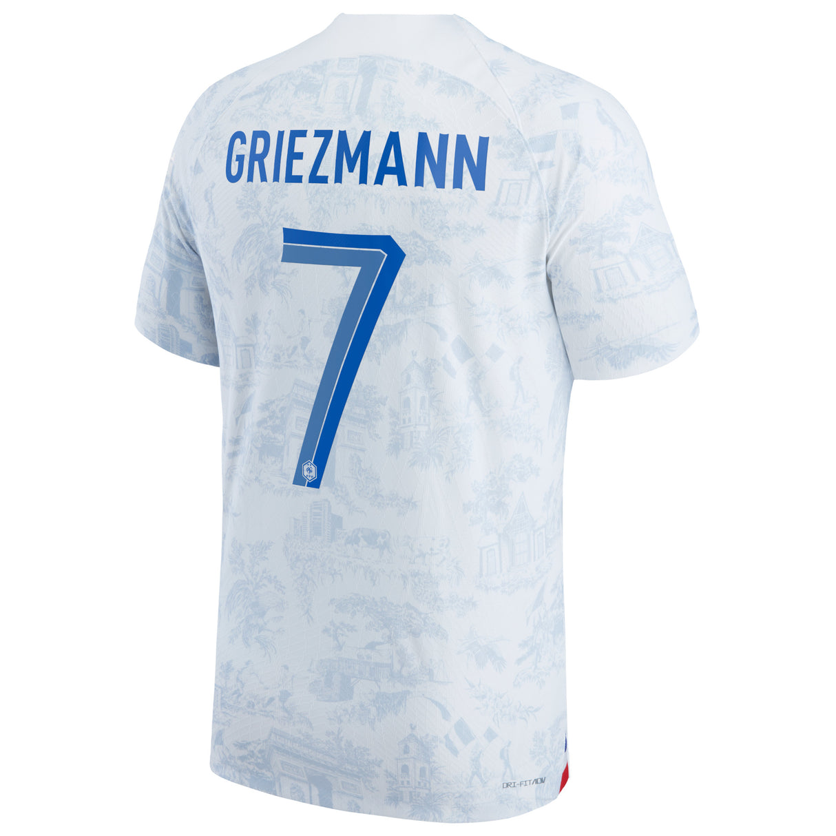 France Away Match Shirt 2022 - Antoine Griezmann 7 - Kit Captain