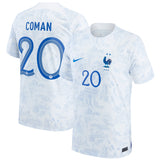 France Away Stadium Shirt 2022 - Kingsley Coman 20 - Kit Captain