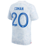 France Away Match Shirt 2022 - Kingsley Coman 20 - Kit Captain