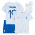 France Away Stadium Kit 2022 - Infant with Kamara 19 printing - Kit Captain