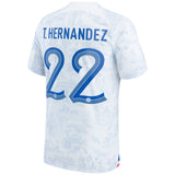 France Away Stadium Shirt 2022 - Theo Hernández 22 - Kit Captain