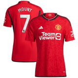 Manchester United EPL adidas Home Authentic Shirt 2023-24 - with Mount 7  printing - Kit Captain