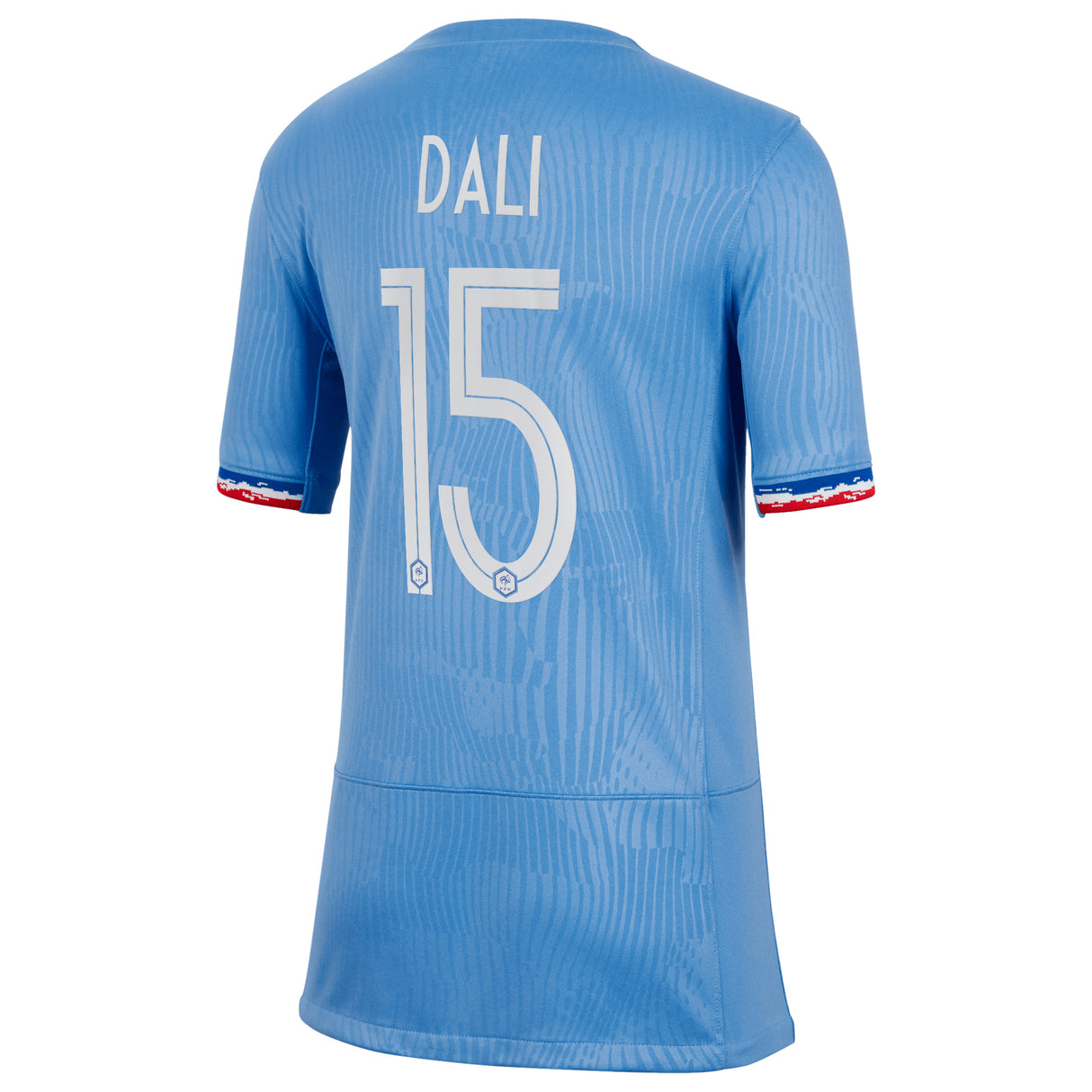 France Women's Nike Home Stadium Shirt 2023-24 - Kids - Kenza Dali 15 - Kit Captain