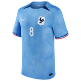 France Women Nike Home Stadium Shirt 2023-24 - Mens with Geyoro 8 printing - Kit Captain