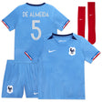 France Women Nike Home Stadium Kit 2023-24 - Little Kids with De Almeida 5 printing - Kit Captain