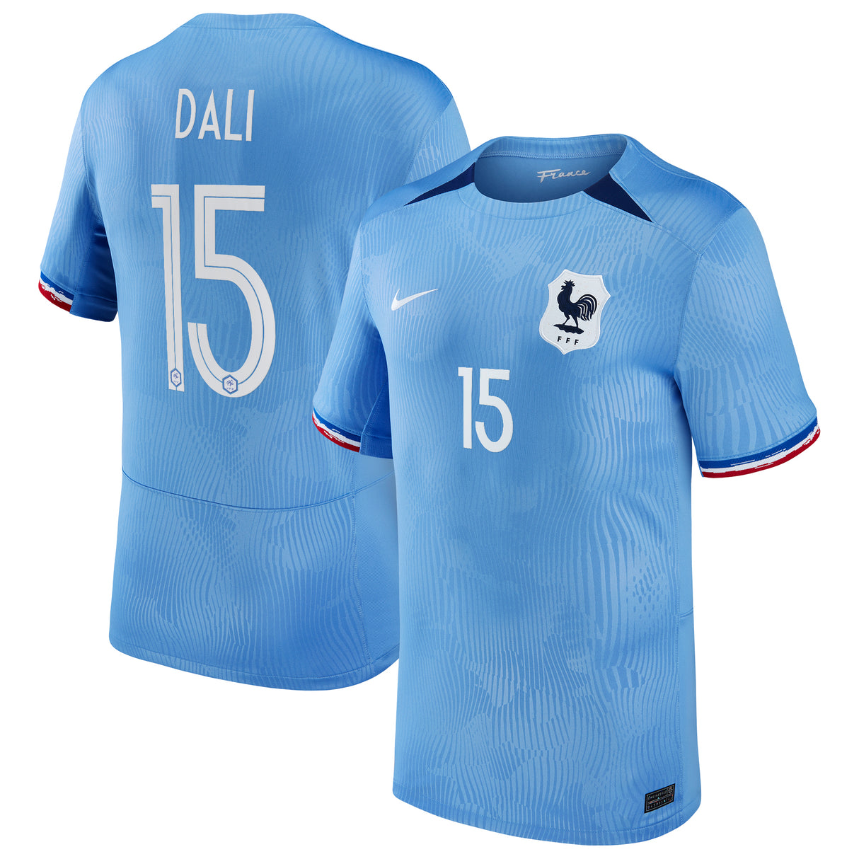 France Women's Women's Nike Home Stadium Shirt 2023-24 - Mens - Kenza Dali 15 - Kit Captain