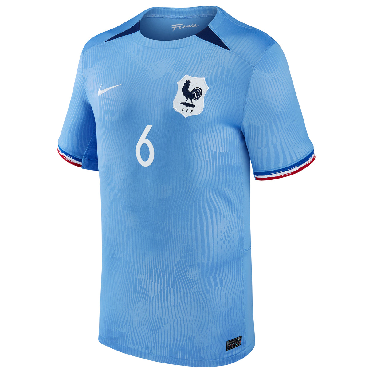 France Women Nike Home Stadium Shirt 2023-24 - Mens with Henry 6 printing - Kit Captain