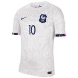 France Women Nike Away Stadium Shirt 2023-24 - Mens with Majri 10 printing - Kit Captain