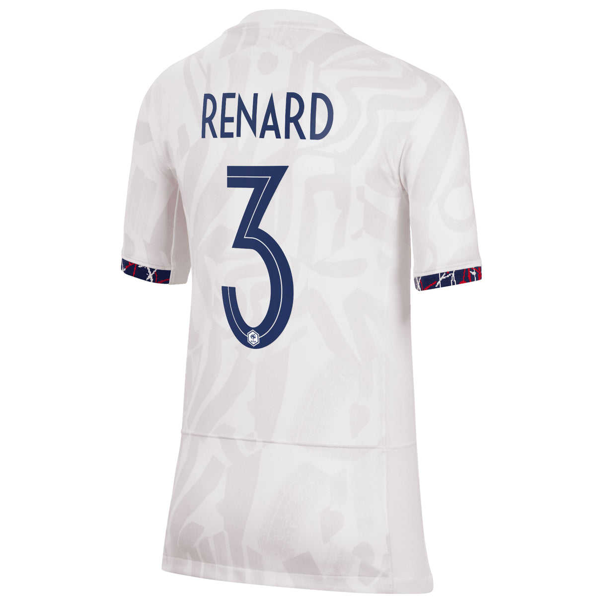 France Women Nike Away Stadium Shirt 2023-24 - Kids with Renard 3 printing - Kit Captain