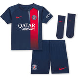 Paris Saint-Germain Nike Home Stadium Kit 2023-24 - Infant with Ugarte 4 printing - Kit Captain