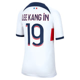 Paris Saint-Germain Nike Away Stadium Shirt 2023-24 - Kids with Lee Kang In 19 printing - Kit Captain