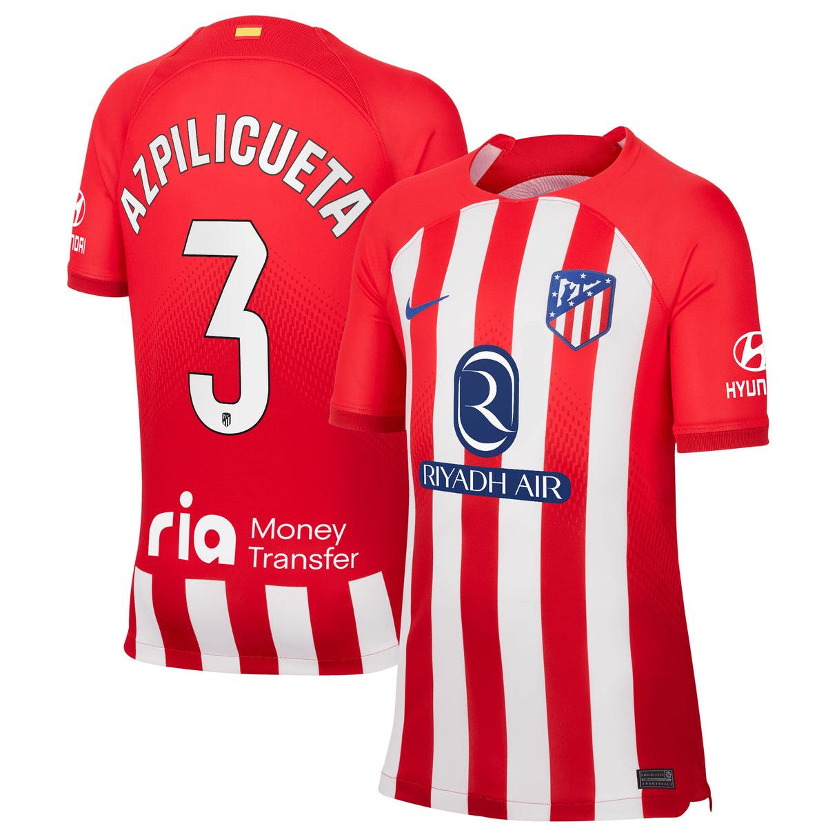 Maillot Atlético de Madrid Nike Domicile Stadium 2023-24 - Enfant avec flocage Azpilicueta 3