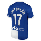 Atletico de Madrid Nike Away Stadium Shirt 2023-24 with Javi Galán 17 printing - Kit Captain