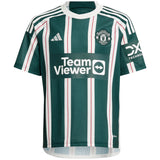 Manchester United EPL adidas Away Shirt 2023-24 - Kids - With Mount 7 Printing - Kit Captain