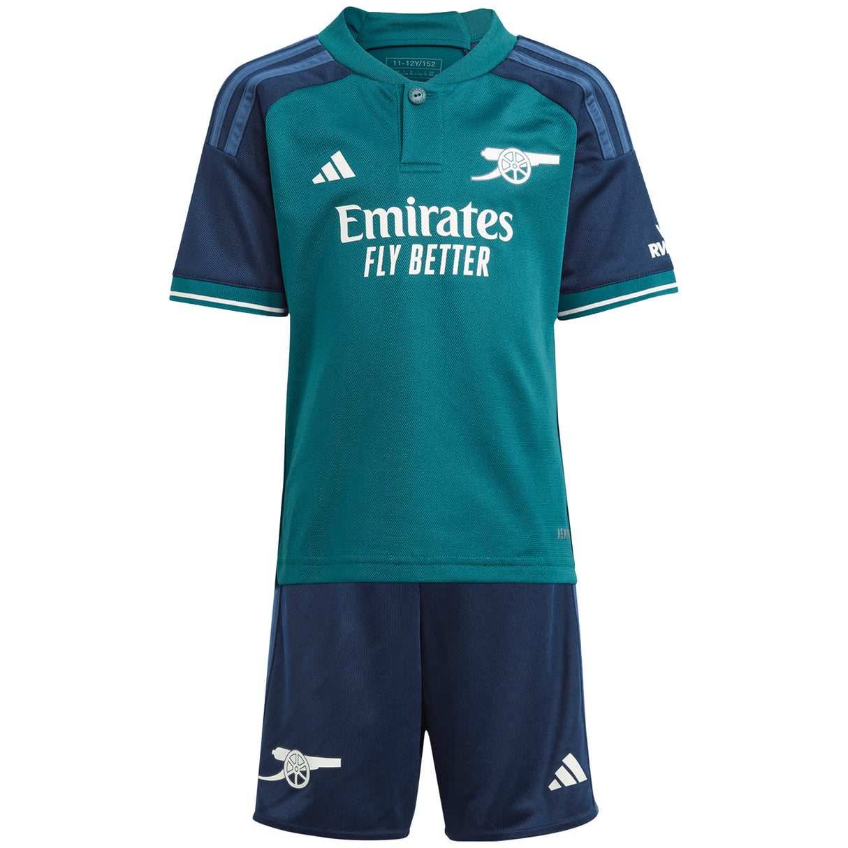 Arsenal adidas Third Minikit 2023-24 with Rice 41 printing - Kit Captain