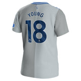 Everton Hummel Third Shirt 2023-24 with Young 18 printing - Kit Captain