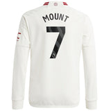 Manchester United EPL adidas Third Shirt 2023-24 - Kids - Long Sleeve -  With Mount 7 Printing - Kit Captain