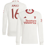 Manchester United Cup Third Shirt 2023-24 - Long sleeve with Amad 16 printing - Kit Captain