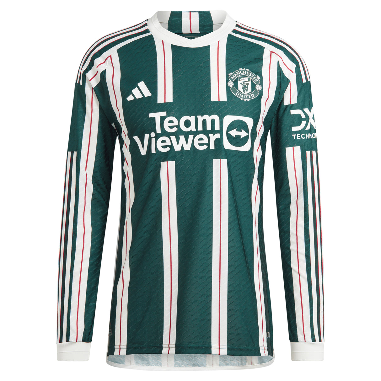 Manchester United Cup Away Authentic Shirt 2023-24 - Long sleeve with Højlund 11 printing