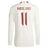 Manchester United Cup Third Authentic Shirt 2023-24 - Long sleeve with Højlund 11 printing - Kit Captain