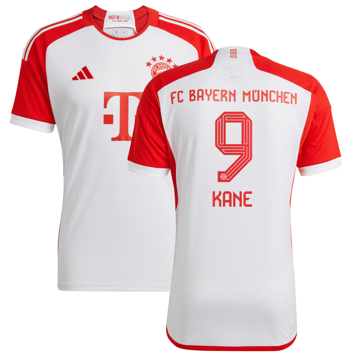 FC Bayern adidas Home Shirt 2023-24 - Harry Kane 9 - Kit Captain