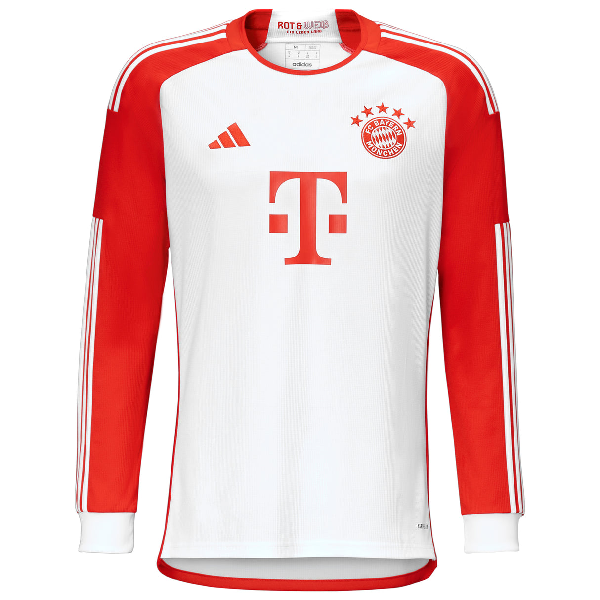 FC Bayern adidas Home Shirt 2023-24 - Long Sleeve - Harry Kane 9 - Kit Captain