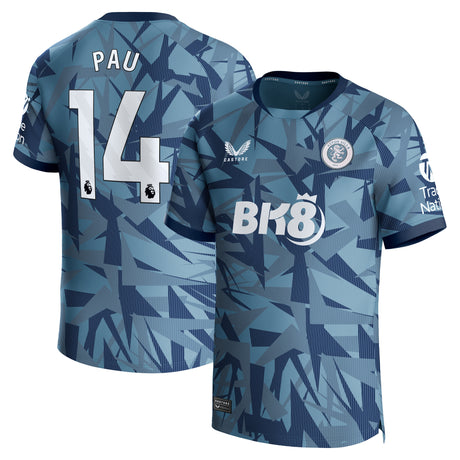 Aston Villa Third Shirt 2023-24 with Pau 14 printing - Kit Captain