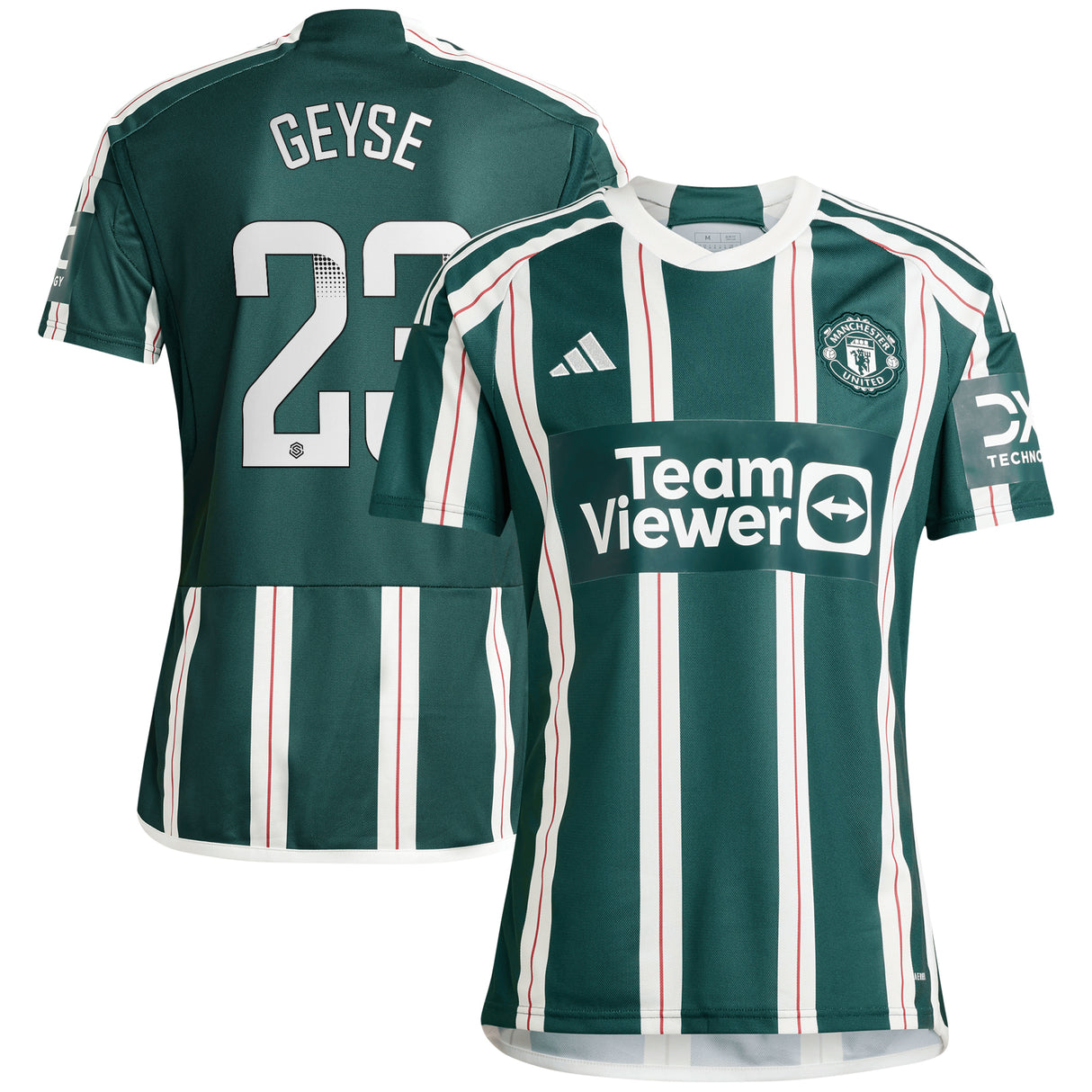 Maillot extérieur Manchester United WSL adidas 2023-24 - Avec flocage Geyse 23