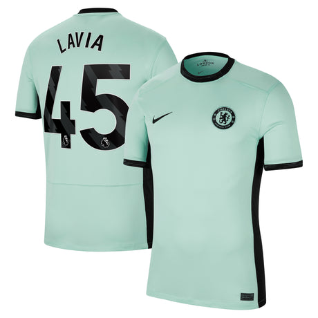 Chelsea Third Stadium Shirt 2023-24 with Lavia 45 printing - Kit Captain