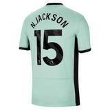 Chelsea Third Stadium Shirt 2023-24 with N.Jackson 15 printing - Kit Captain