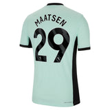 Chelsea Third Vapor Match Shirt 2023-24 with Maatsen 29 printing - Kit Captain