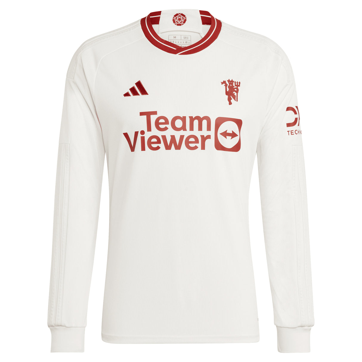 Manchester United WSL adidas Third Shirt 2023-24 - Long Sleeve - With Evans 15 Printing - Kit Captain