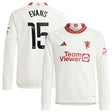 Manchester United WSL adidas Third Shirt 2023-24 - Kids - Long Sleeve - With Evans 15 Printing - Kit Captain