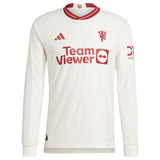 Manchester United WSL adidas Third Authentic Shirt 2023-24 - Long Sleeve - With Evans 15 Printing - Kit Captain