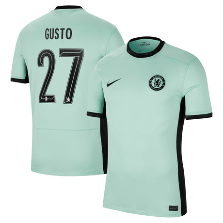 Chelsea Cup Third Stadium Shirt 2023-24 with Gusto 27 printing - Kit Captain